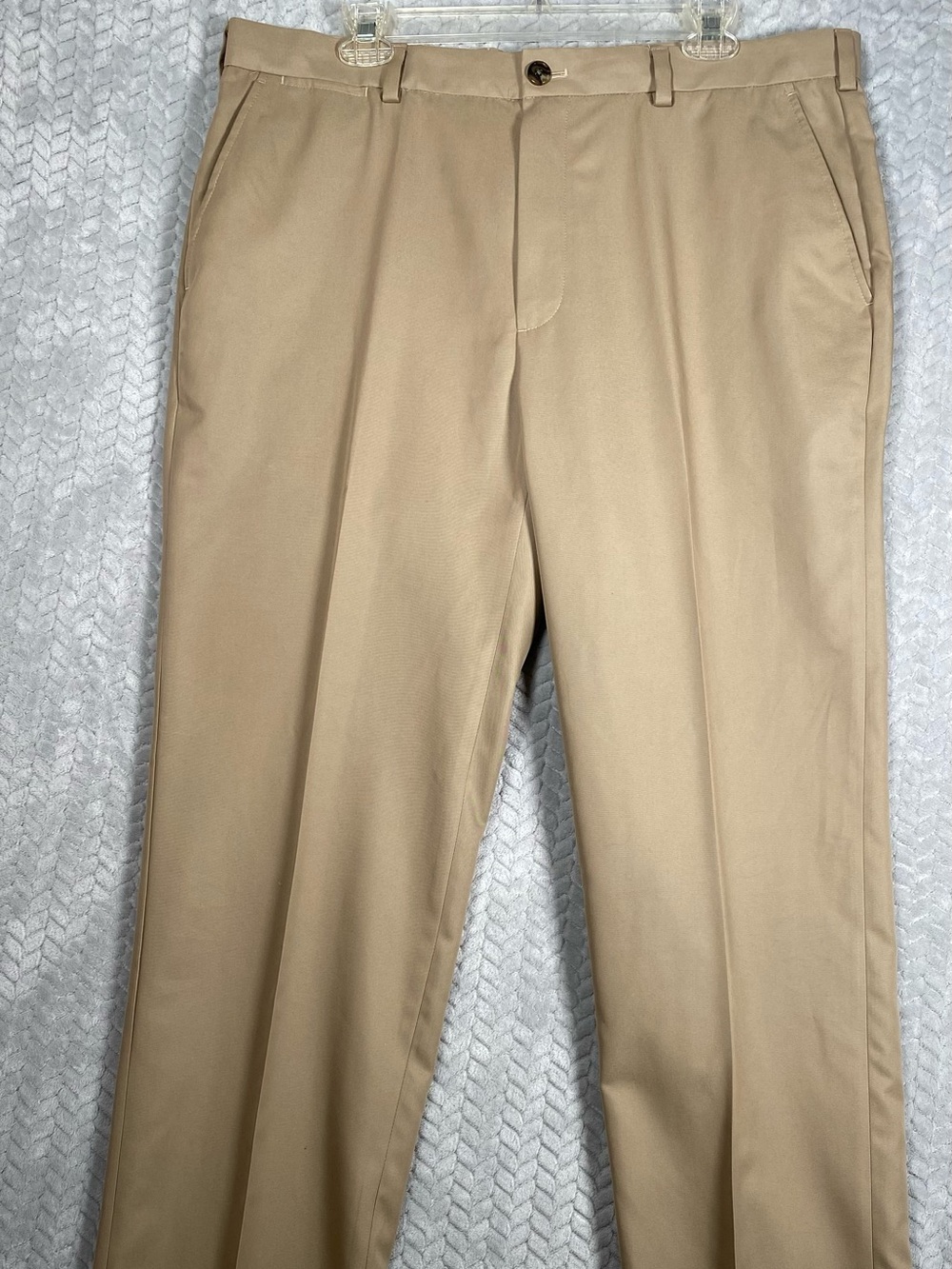 Brooks Brothers Clark Fit Advantage Chino Mens 38x32 Khaki Tan 100% Cotton Pants
